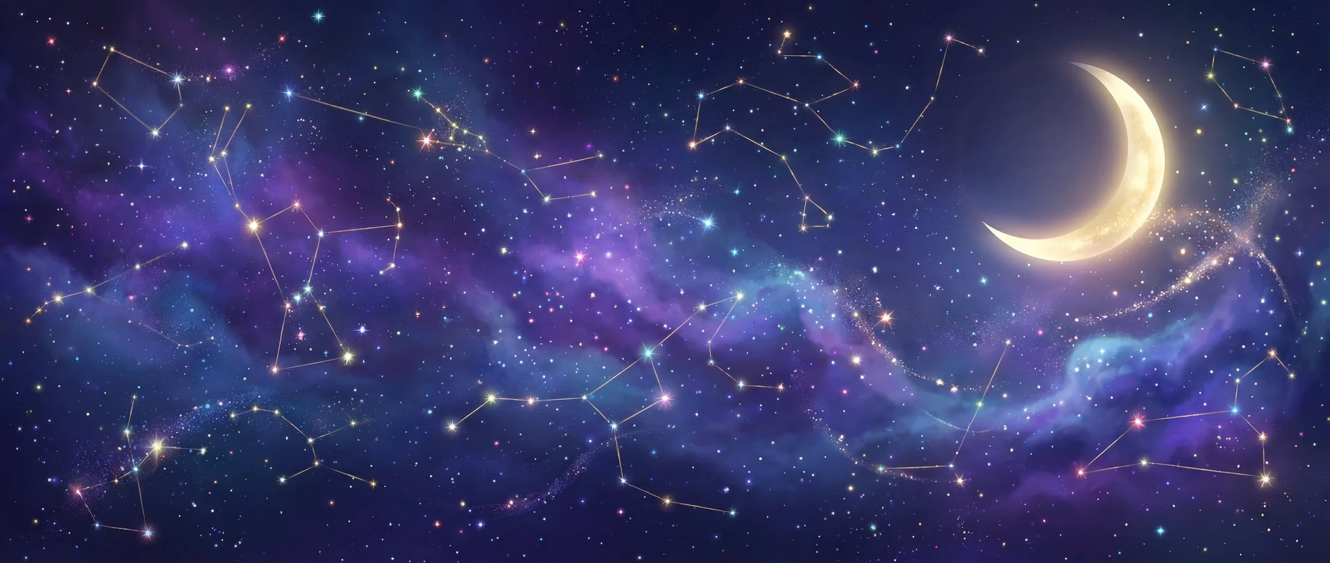 星空背景 - 奶萨 | 每日星座运势与塔罗占卜